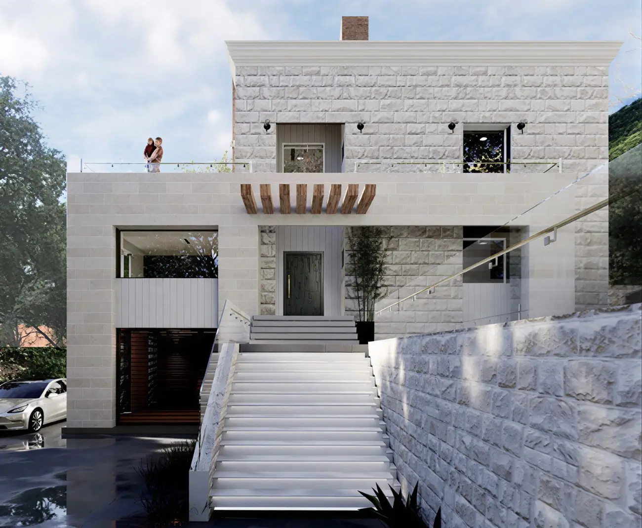 Bassel Abou Shakra luxury villa construction Lebanon panoramic mountain views — Group Four engineering