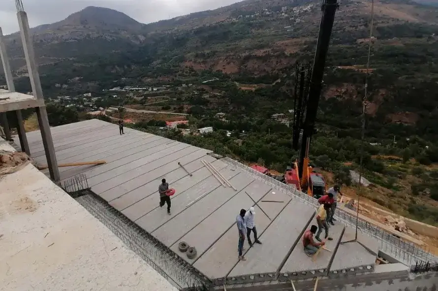 Building frame progress — Kamil Bou Ghanem Ramliyeh Group Four