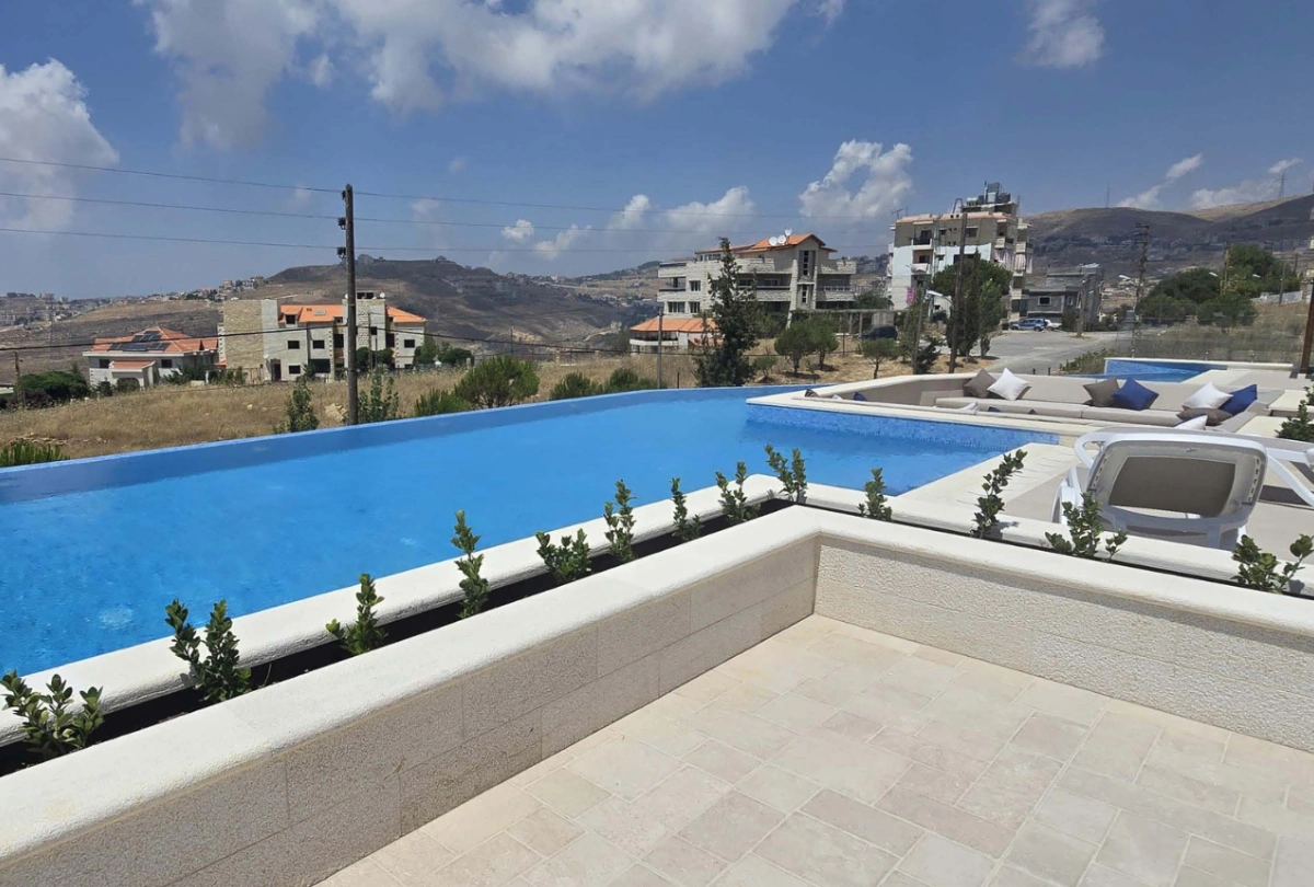 Multi-level reinforced concrete frame on a hillside plot in Badghan, Aley, Lebanon, built by Group Four