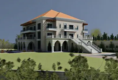 Zeinedinne villa site layout and landscaping plan Botmi El Chouf — Group Four construction