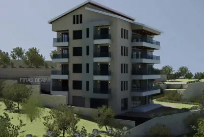 Rodwan Beaini building balcony and facade design visualization Mazraa El Chouf — Group Four